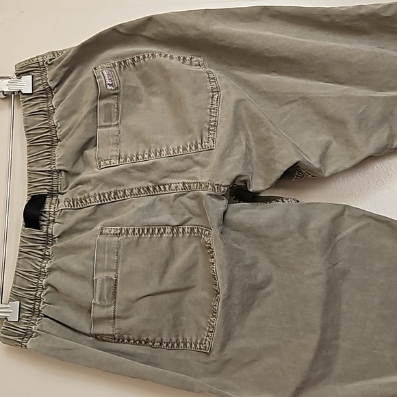 Gramicci Tokyo Green Joggers Pants Elastic Waist Belted 31" Length  Size 4 - Picture 6 of 16